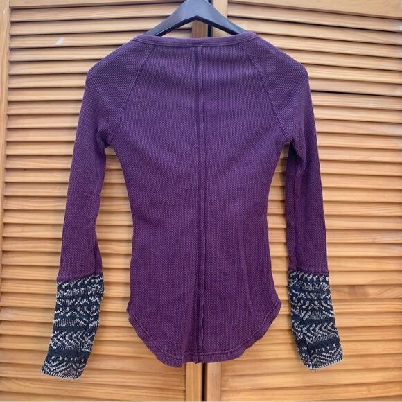 Free People Thermal Layering Top Purple XS - Picture 5 of 6